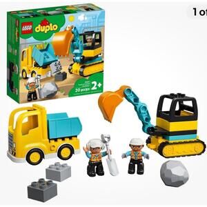 LEGO DUPLO Town Truck & Tracked Excavator Building Toy Hours of Fun New in box